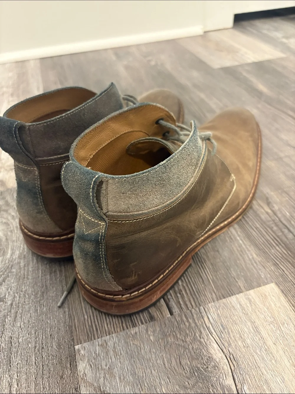 Cole Haan Men's Brown Leather Chukka Boots - Casual Dress Hybrid